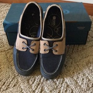 Naturalized brand boat shoes